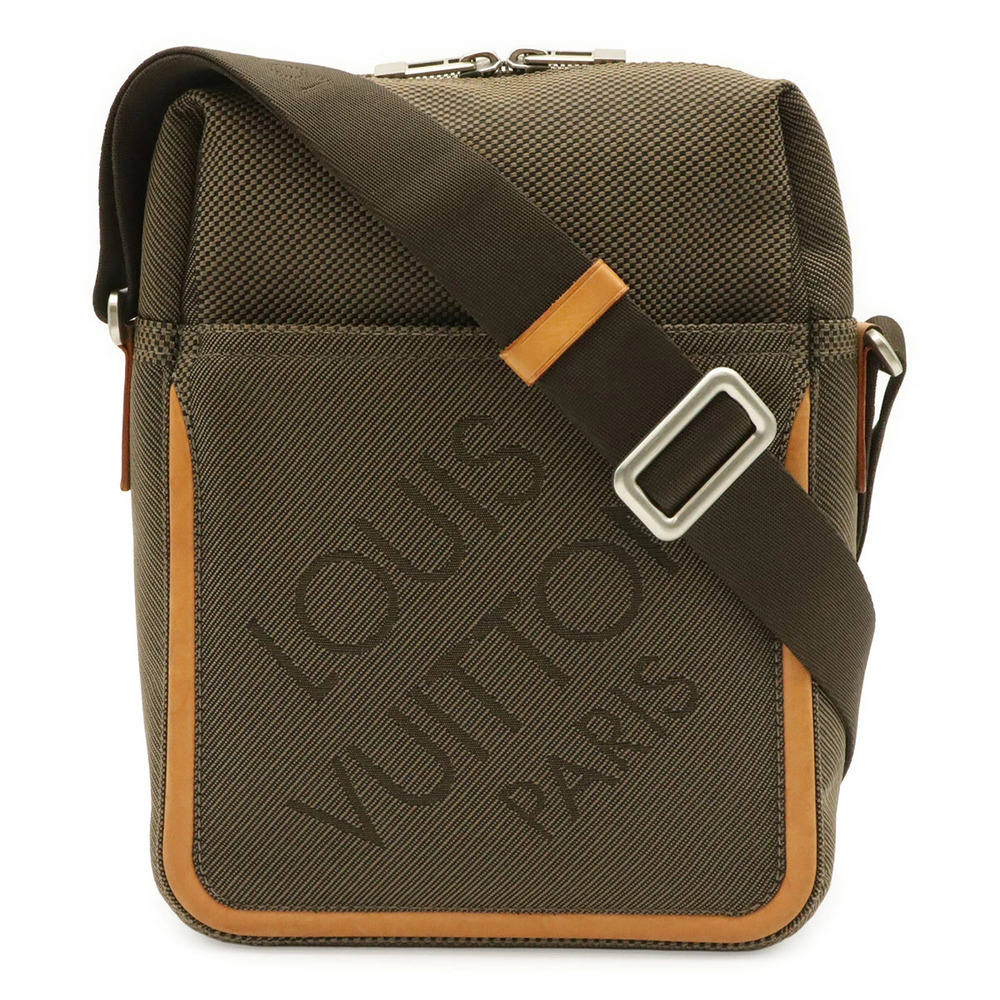 LOUIS VUITTON Damier Geant Citadin Crossbody Bag Canvas Tail Khaki Green